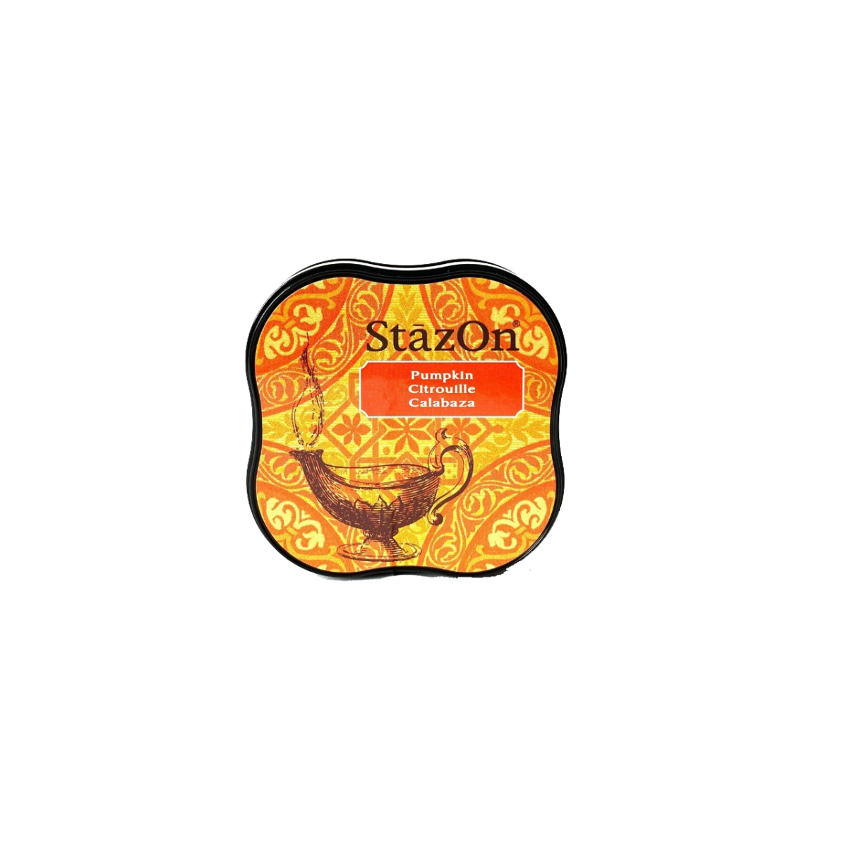 SZM-92 แป้นประทับเล็กเติมหมึกสีส้ม ตรา StazOn - โลกตรายาง