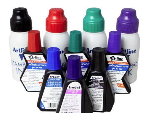 ผลกระทบของสีหมึกต่อความชัดเจนของข้อความที่ประทับ